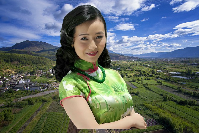 那妞伸手一指远处的红色妖姬，以前是别人的影子，现在是他的