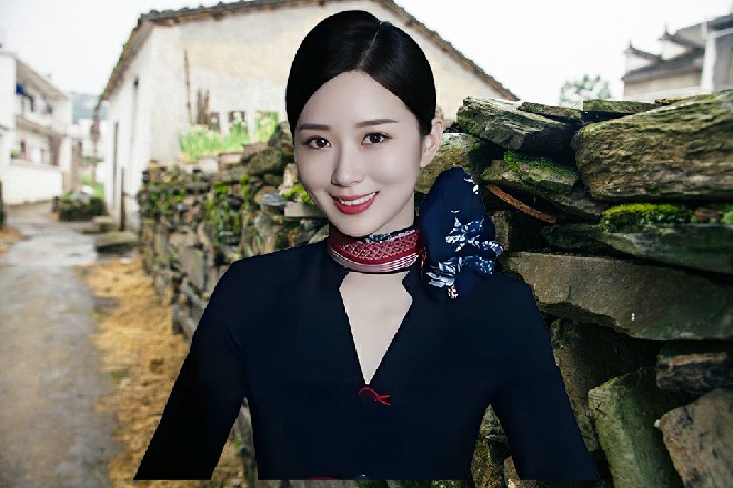 司机也没看到车上多了个人，而红色妖姬一翻身，落到卡车顶上