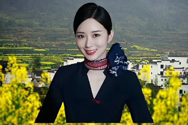 他身影忽然一晃，整个人好像从小美女面前消失了一样